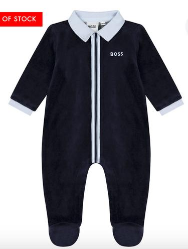 BOSS mameluco para bebe azul marino